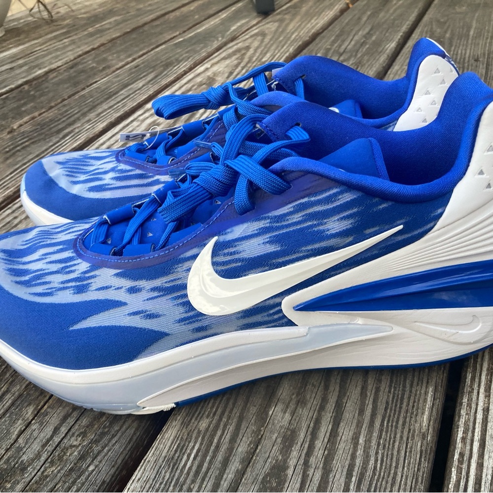 NIKE Air Zoom GT Cut 2 Royal Blue White Basketball Shoes Mens Size 15 DX6650-400